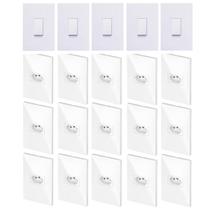 Tomadas E Interruptores (20 Pç) Kit Casa Completa Branco