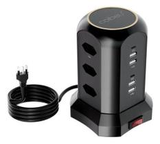 Tomadas Extensão De Torre Coibeu 9 Tomadas 4 Usb 2 Type-c