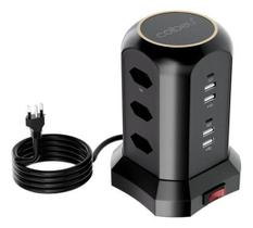 Tomadas Extensão De Torre Coibeu 9 Tomadas 4 Usb 2 Type-C