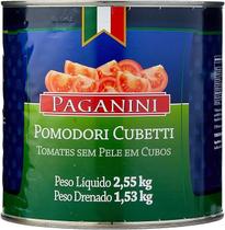 Tomate paganini di pomodori pelati em cubos sem pele 2,5kg