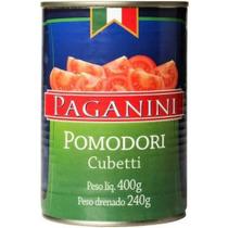 Tomate pelado cubos paganini pomodori pelati cubos 400g