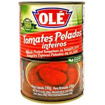 Tomate Pelado Inteiros Lata Olé 390g Liquido Drenado 240g