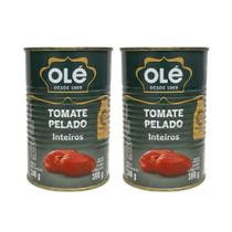 Tomate Pelado Inteiros Olé Lata 390g - 2 Unidades