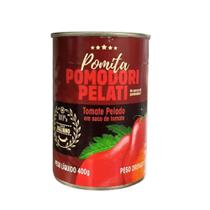 Tomate Pomita Pomodori Pelati Molho Original Italiano Lata 400g