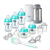 Tommee Tippee Advanced Anti-Colic Newborn Baby Bottle Feeding Gift Set, Tecnologia de Detecção de Calor, Mamilo semelhante ao peito, BPA-Free