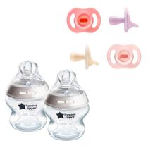 Tommee Tippee Chupeta 4 Unidades e Mamadeiras Anticólica de 150 ml Tommee Tippee Chupeta 4 Unidades e Mamadeiras Anticólica de 150 ml