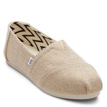 TOMS Alpargata Clássica Feminina em Lona Natural 38