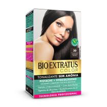Tonalizante 30 Castanho Escuro 135g Sem Amônia Bio Extratus Tonalizante 30 Castanho Escuro 135g Sem Amônia Bio Extratus