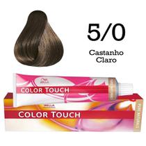 Tonalizante 5/0 Castanho Claro Color Touch Wella Professionals Tonalizante 5/0 Castanho Claro Color Touch Wella Professionals