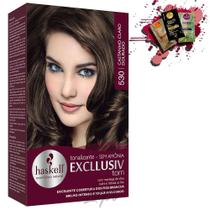 Tonalizante 530 Haskell Excllusiv Tom Castanho Claro Dourado
