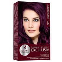 Tonalizante 826 louro claro violeta vermelho marsala Haske - Haskell