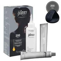 Tonalizante Acquaflora Hidra Gloss 200 Preto