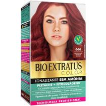 Tonalizante Bio Extratus 666 Louro Escuro Vermelho Intenso Tecnologia Profissional - BIOEXTRATUS