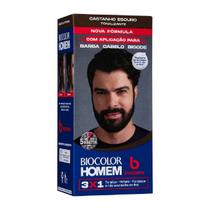 Tonalizante Biocolor Homem Castanho Escuro Fortalece Hidrata