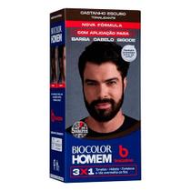 Tonalizante Biocolor Homem Castanho Escuro
