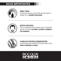 Tonalizante Biocolor Homem Redução Grisalhos