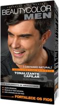 Tonalizante Capilar Men Castanho Natural 30g - Beautycolor