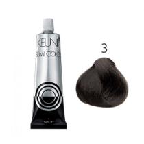 Tonalizante Castanho Escuro Semi Color 3 Keune 60Ml