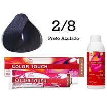 Tonalizante Color Touch 2/8 Preto Azulado + Emulsão Ox Wella Professionals