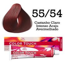Tonalizante Color Touch 55/54 Castanho Claro Intenso Acaju Avermelhado Wella Professionals