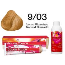 Tonalizante Color Touch 9.03 Louro Ultraclaro Natural Dourado e Ox Wella