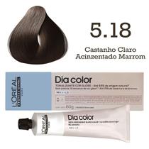 Tonalizante Dia Color 5.18 Castanho Claro Acinzentado Marrom L'Oréal Professionnel Tonalizante Dia Color 5.18 Castanho Claro Acinzentado Marrom L'Oréal Professionnel