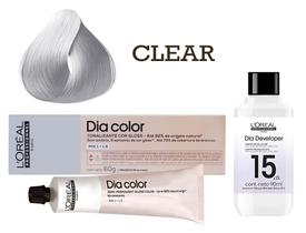 Tonalizante Dia Color Clear + Emulsão Reveladora 15v L'Oréal Professionnel Tonalizante Dia Color Clear + Emulsão Reveladora 15v L'Oréal Professionnel