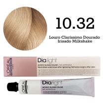 Tonalizante Dia Light 10.32 Louro Claríssimo Dourado Irisado Milkshake L'Oréal Professionnel