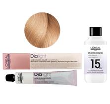 Tonalizante Dia Light 10.32 Louro Claríssimo Dourado Irisado Milkshake + Revelador 15 L'Oréal Professionnel