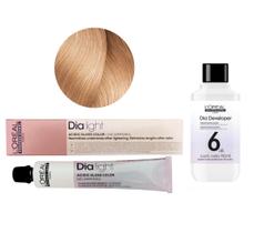 Tonalizante Dia Light 10.32 Louro Claríssimo Dourado Irisado Milkshake + Revelador 6 L'Oréal Professionnel