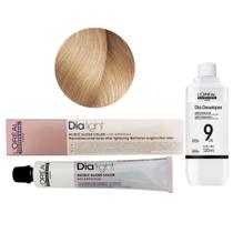 Tonalizante Dia Light 10.32 Louro Claríssimo Dourado Irisado Milkshake + Revelador 9 L'Oréal Professionnel