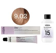 Tonalizante Dia Light 9.02 Louro Muito Claro Natural Irisado Milkshake + Revelador 15 L'Oréal Professionnel