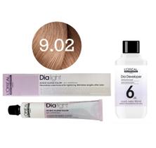 Tonalizante Dia Light 9.02 Louro Muito Claro Natural Irisado Milkshake + Revelador 6 L'Oréal Professionnel