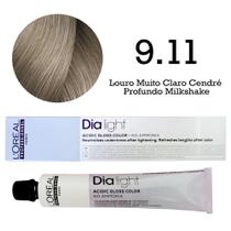 Tonalizante Dia Light 9.11 Louro Muito Claro Cendré Profundo Milkshake L'Oréal Professionnel