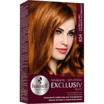 Tonalizante Excllusiv Tom 834 Haskell- Louro Claro Dourado Acobreado