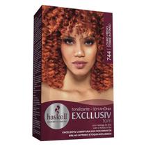 Tonalizante haskell 744 louro medio cobre intenso