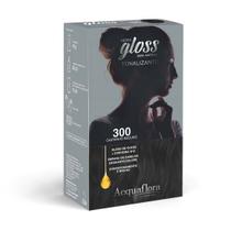 Tonalizante Hidra Gloss 300 Castanho Escuro - Acquaflora