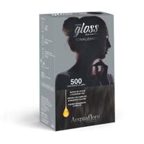 Tonalizante Hidra Gloss 500 Castanho Claro - Acquaflora