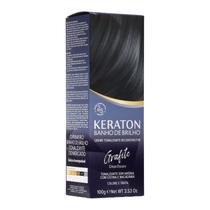 Tonalizante Keraton Banho De Brilho Grafite 100g - Kert Tonalizante Keraton Banho De Brilho Grafite 100g - Kert