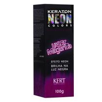 Tonalizante Keraton Neon Colors sem Amônia Efeito Neon Laser Magenta 100g - Kert