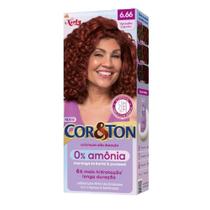 Tonalizante Vermelho Carmin COR E TON Sem Amônia 6.66
