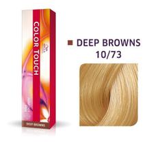 Tonalizante Wella Color Touch 10/73 60gr Louro Claríssimo Marrom Dourado