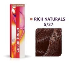 Tonalizante Wella Color Touch 5/37 60gr Castanho Claro Dourado Marrom