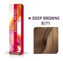Tonalizante Wella Color Touch 8/71 60gr Louro Claro Marrom Acinzentado