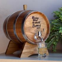 Tonel/barril De Carvalho P/ Cachaça 3 L Torneira Luxo Cromo Tonel/barril De Carvalho P/ Cachaça 3 L Torneira Luxo Cromo
