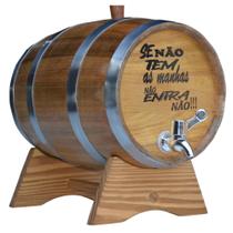 Tonel De Amburana 3l Torneira Luxo Cromo Personalizado Tonel De Amburana 3l Torneira Luxo Cromo Personalizado