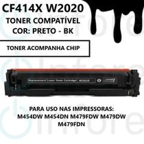 Toner 414x W2020 P/ M454DW M454DN M479FDW M479DW M479FDN Preto BK