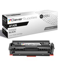 Toner a Laser Clever Supplies 414X W2020X Preto Rendimento de 7.500 Páginas