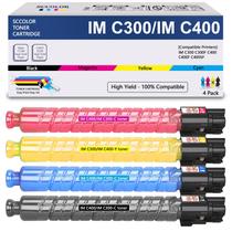 Toner a Laser SCCOLOR IM C300 IM C400 Kit com 4 Cartuchos de Alta Capacidade