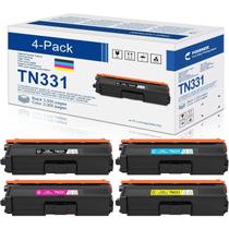 Toner a Laser YOISNER TN331 Kit com 4 Unidades Preto Ciano Magenta Amarelo